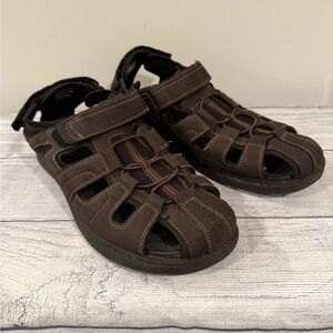 Nunn Bush Men's Brown Fisherman Sandals Size 12W